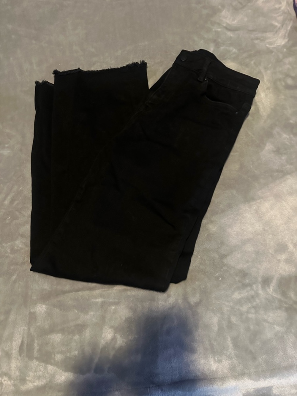Mica Los Angeles Women's Straight Leg Black Jeans